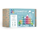 CONNETIX Magnetic Tiles Pastel Rectangle Pack, 24 Pieces