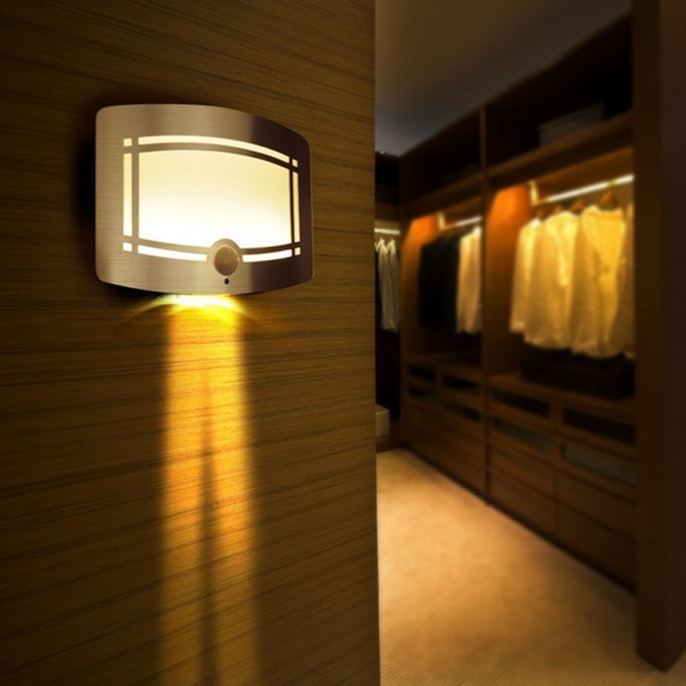 Mua Motion Sensor Wall Lamps Battery Operated Wall Sconce Dimmable Wall ...