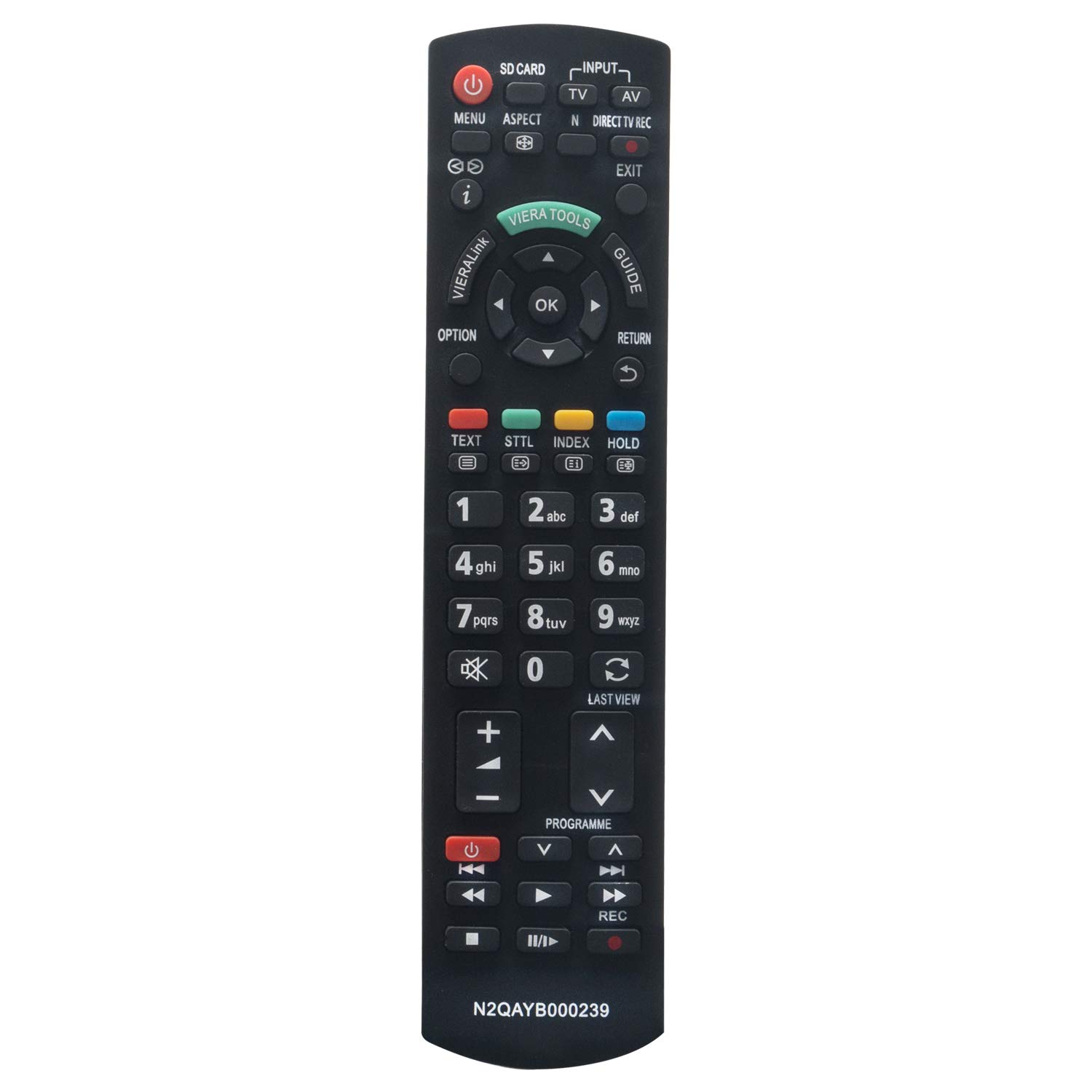 VINABTY N2QAYB000239 Remote Control replacement fit for PANASONIC TH-37PX81FV TH-42PX80B TH-42PX81FV TX-26LXD80F TX-37LZD85F TX-32LXD80F TX-32LXD85F TX-37LXD85F TX-37LZD80F TX-32LZD80F TX-32LZD85F TV