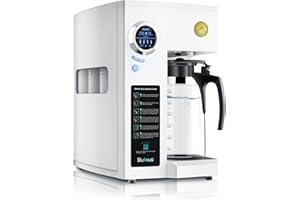 Bluevua RO100ROPOT-UV Reverse Osmosis System Countertop Water Filter - 6 Stage Purification with UV and Remineralization, Counter RO Filtration, Portable Water Purifier