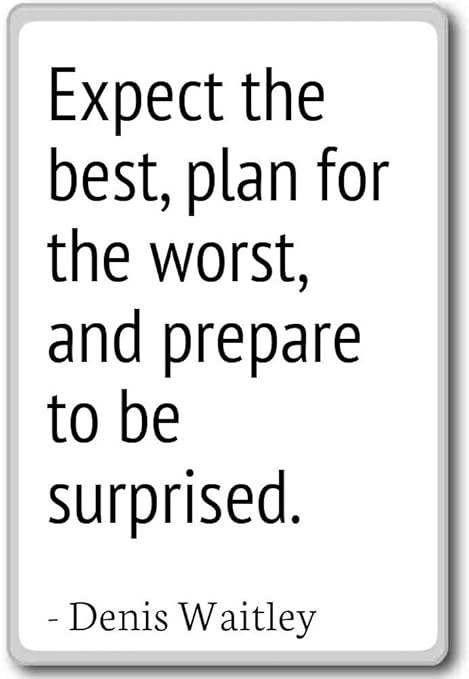 Esperar El mejor Plan para el peor de los casos, y Prep... - Denis ...