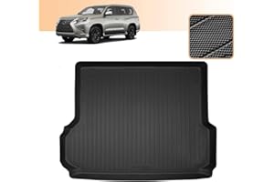 IKABEVEM Trunk Mat for Lexus GX 460 2010-2023 - Custom Fit TPE Non Slip Cargo Liner - All Weather Guard Trunk Liner - 3D Shaped Laser Measured Cargo Mats for 2010-2023 Lexus GX GX460