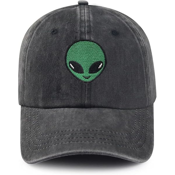 Amazon.com: UFO Hip-Hop Snapback Hat Embroidered Khaki Baseball