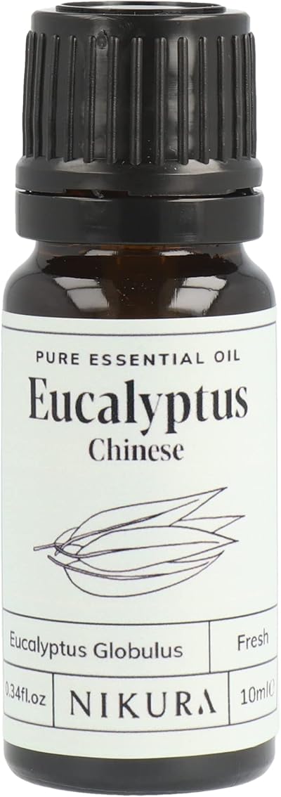 Nikura Eucalyptus Essential Oil 10ml Pure Natural Oil UK Made Vegan