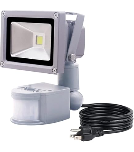 Foco LED Exterior Con Detector De Movimiento Y Enchufe - 10W A 1000W, IP65, 220V, Color Frío O Cálido