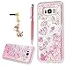 Samsung Galaxy S8 Plus Case, Flowing Liquid 3D Glitter TPU Silicone Quicksand Case Floating Moving Bling Hearts Sparkly Print Clear Shockproof Gel Protective Cover for Samsung Galaxy S8 Plus, Unicorn