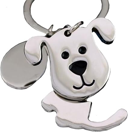 Amazon Co Jp キーホルダー キーリング 犬 いぬ メタル シルバー しっぽ が 揺れる チャーム バッグ の チャーム に ホーム キッチン