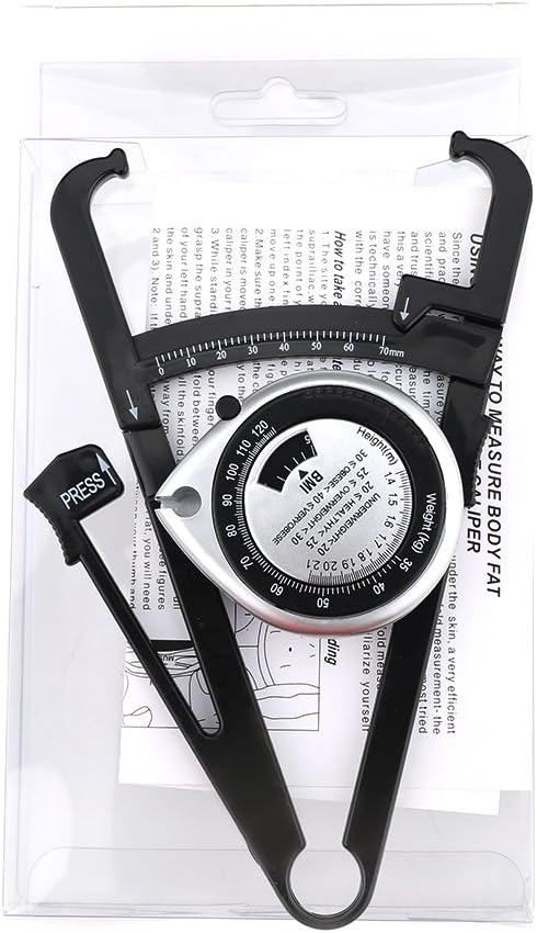 Wintape 150CM Silver Retractable Tape Measure with BMI Dial, Waist Weight Health Measurement, Body Mass Index