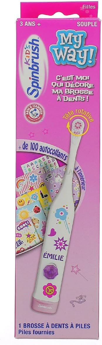 Amazon Com Spinbrush My Way Toothbrush For Kids 3 Model Girl Health Personal Care