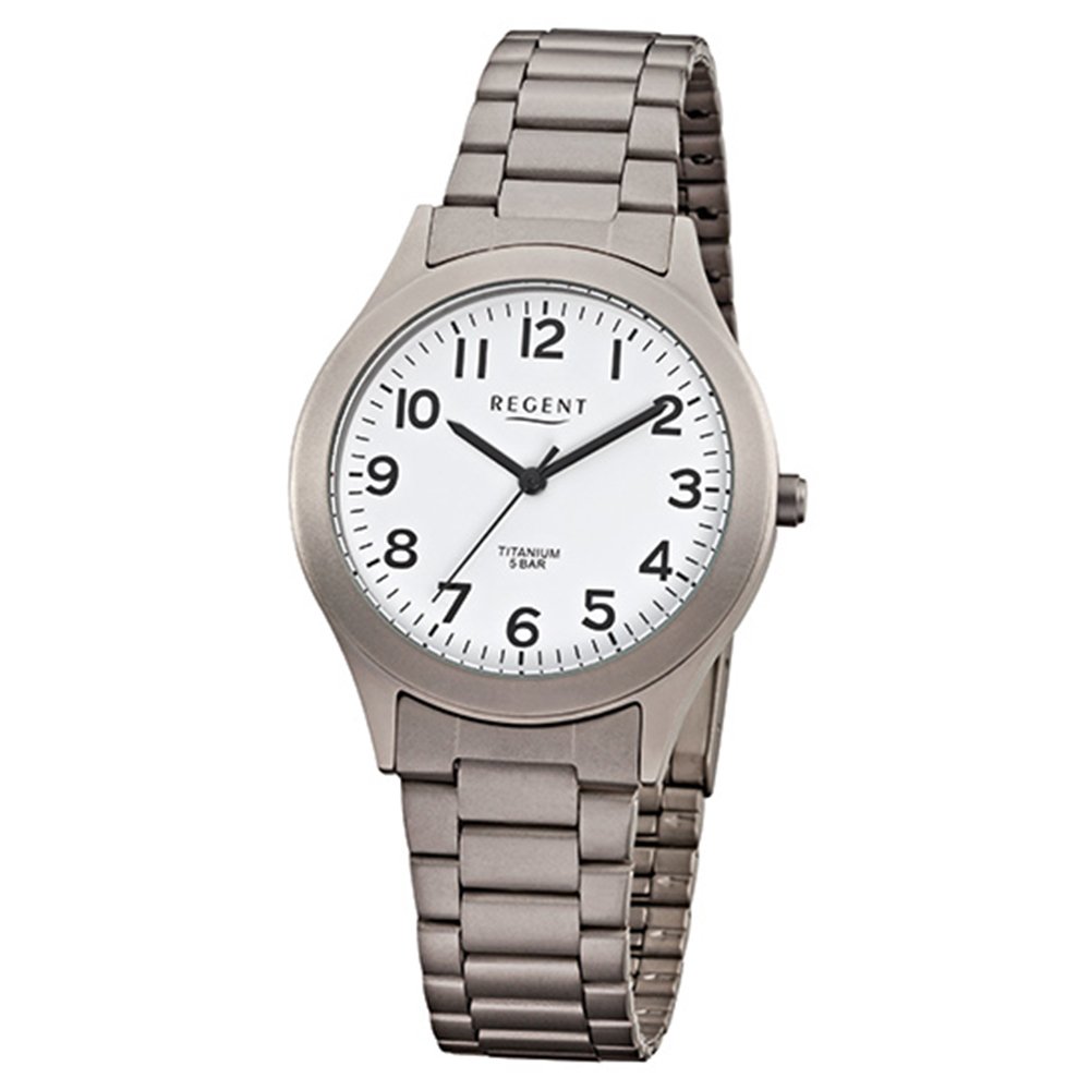 Regent Mens Wristwatch Analog Gray Silver F-837 ??Titanium (Metal) -Armband URF837 an Offer Made by IMPPAC
