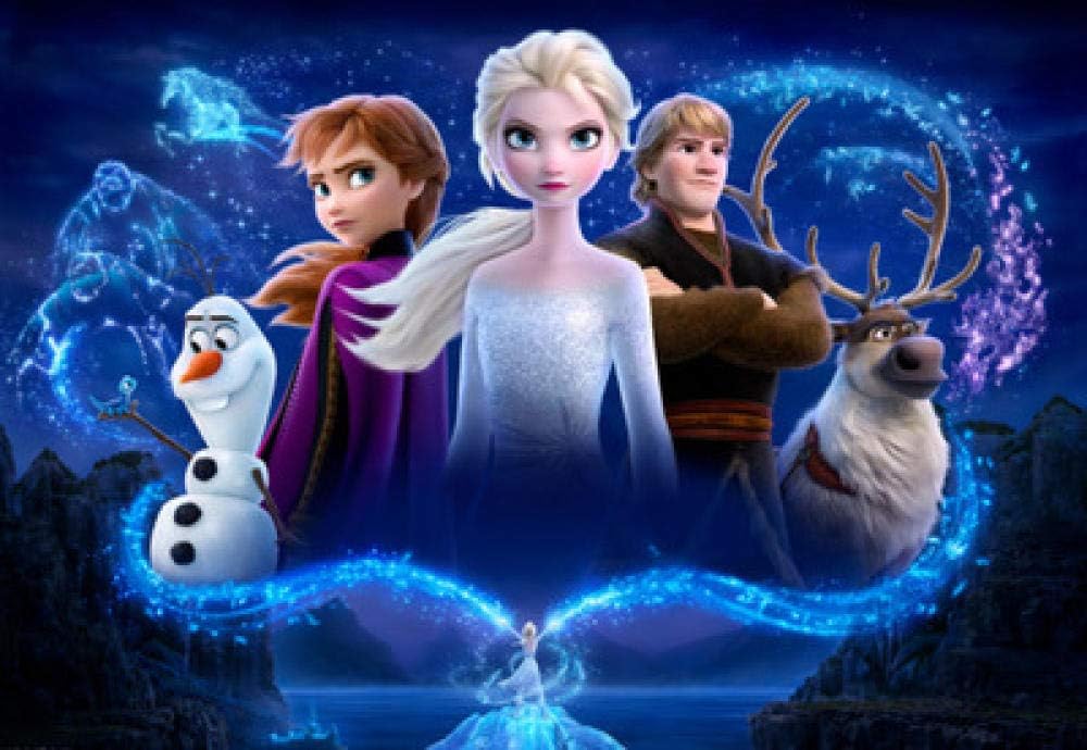 Myytcy 5D Diamond Painting Kit，Cartoon，Frozen，Princess Aishana，Castle，Sisters，Cross Stitch，Suitable for Home Decoration