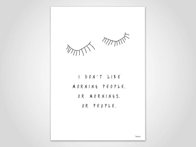 Morning Peopleposter Bild Kunstdruck Skandinavisch