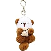 YOUNEEDFUL New Cute Otter Keychain Charm & Bag Charm - Adorable Keychain Ring for Bags Otter stuff