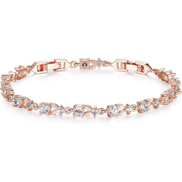 BriLove Wedding Bridal Bracelet Marquise-Shape Stretch Bangle