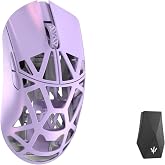 MK x WLMOUSE Beast X Max Wireless 8K Mouse with Solid Sides (OM Optical, Soft Lilac)