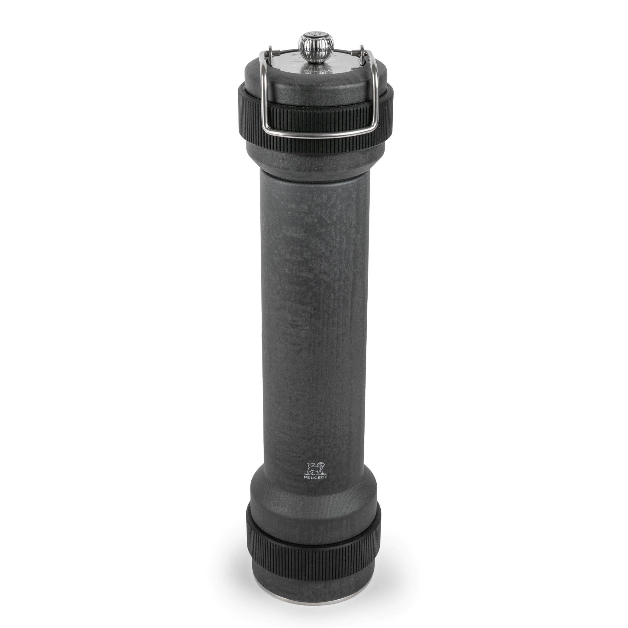 PEUGEOT - BBQ 30cm Pepper Mill for Barbecue & Plancha - Classic Adjustment - Automatic Trigger Light - Shock Resistant - PEFC Certified Wood - Made in France - Graphite Color