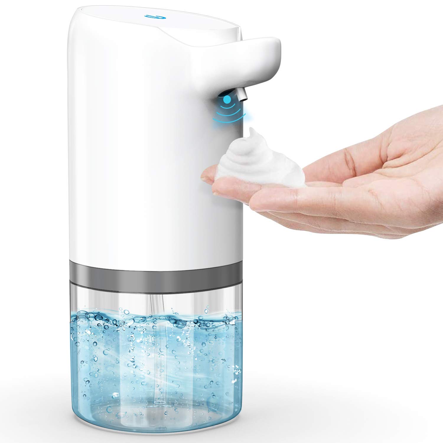 Viewnub 250ML Foaming Hand Soap Dispenser Foaming Pump Bottle with Plastic Tops Square,Pack of 2,Brown