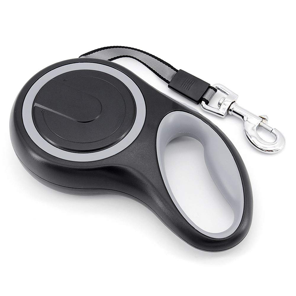 MoYouno 8M Long Retractable Dog Leash 110lbs, Heavy Duty Pet Lead Durable Dog Leash Automatic Extendable 8m lead dog retractable Up to 50KG, Grey