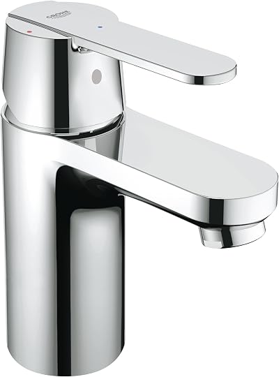 GROHE Get Single Basin Mixer S-Size Chrome Metal Lever Water Energy Saving Push