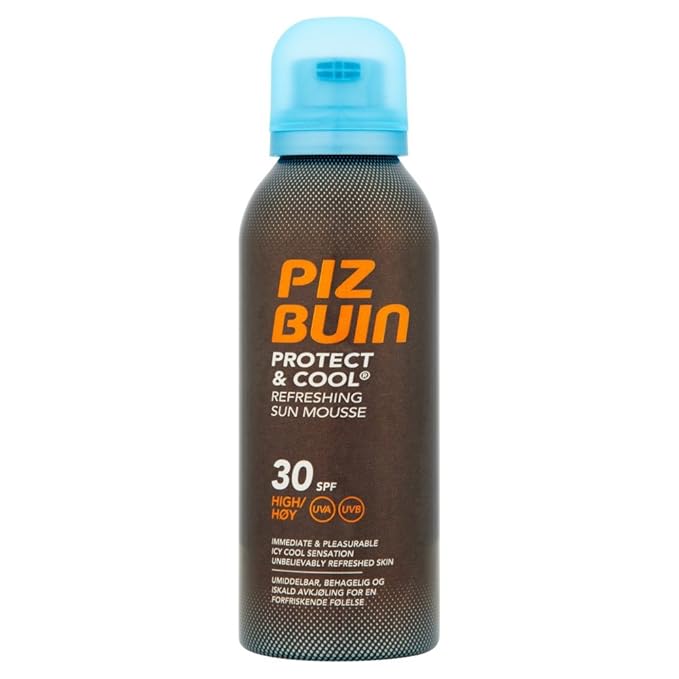 Piz Buin Protect and Cool Refreshing Sun Mousse, SPF 30 150 ml