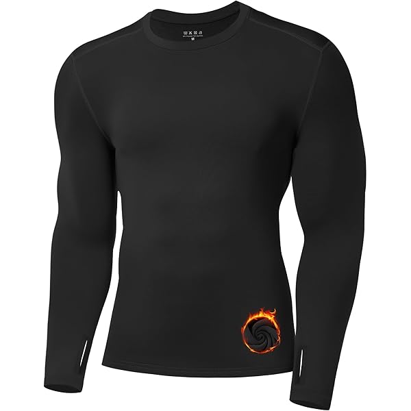 Men's Base Layer Thermal Crew Neck Top | Soft & Lightweight Fleece