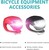 Bestlsy Set of 6 Bike Lights Front and Back LED Clip-On Waterproof Silicon view 2