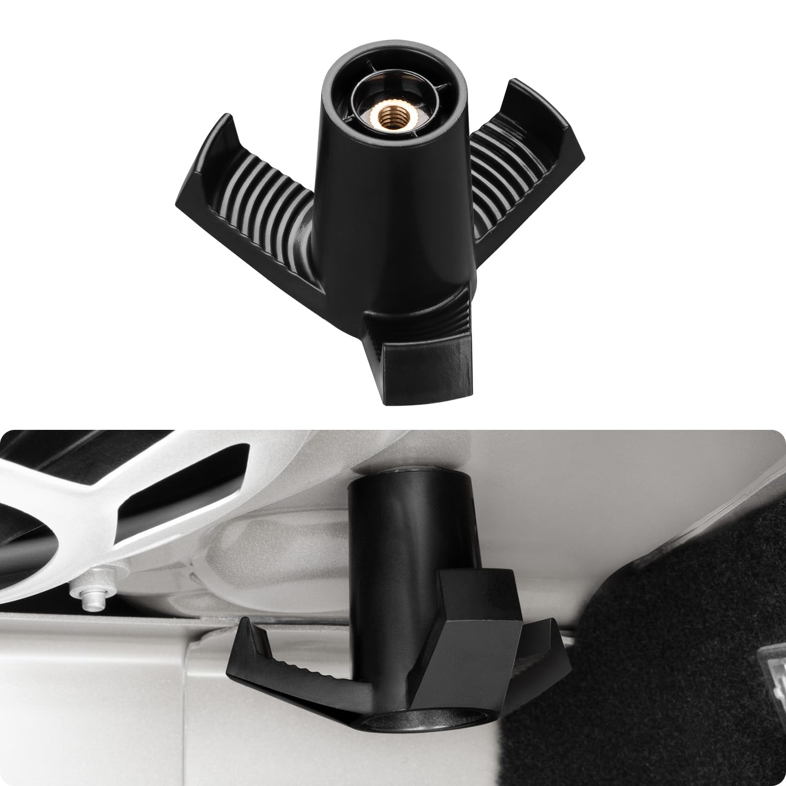 Photo 1 of BASENOR 2025 Tesla Model 3 Trunk Grocery Bag Hook Trunk Hook Model 3 Highland Interior Accessories 2017-2025 Black