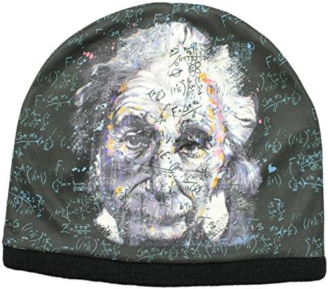 Albert Einstein Pop Art Sublimated Beanie Hat (One Size)