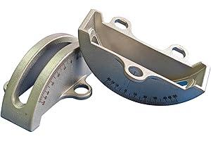 C CLINK Set of Two 316 Stainless Steel 14" Bandsaw Trunnions with Degree Scale for Most 14-Inch Wood Band Saws Replaces for J