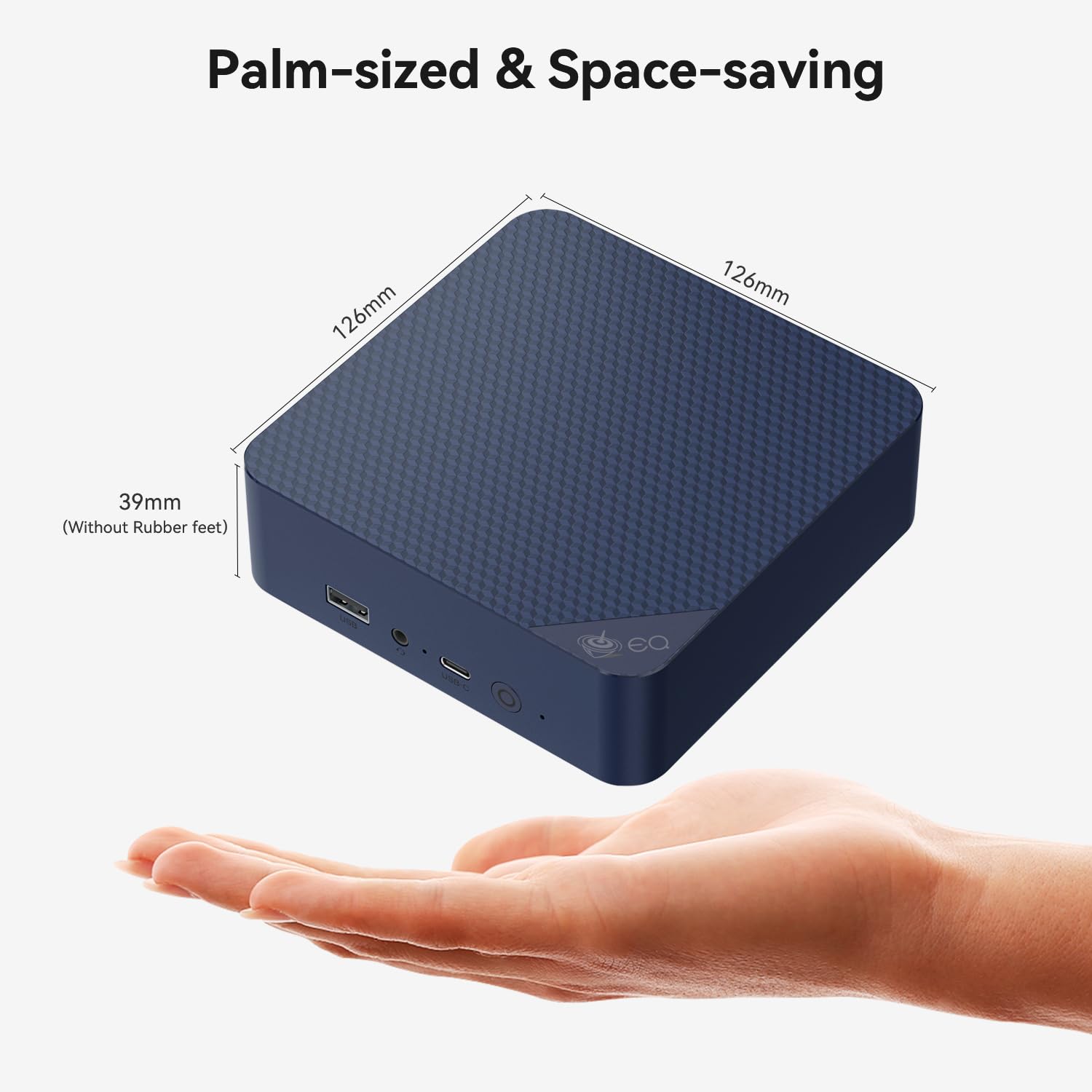 Beelink EQ14 Mini PC with Processor N150,16G DDR4 500G SSD Mini Desktop Computer, WiFi6, 1000M Dual LAN Ports, BT5.2 Dual HDMI Business Mini Computer
