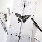 Insect Pinning Board, EVA Foam Board Pose Insects Boards Butterfly Spreading Wings Board Combined Plates, Adjustable Wide Spacing Double Sided Usable Insect Specimen Tools for Bugs Collection (1 PACK)