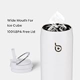 BOTTLE BOTTLE 950ml Insulated Stainless Steel Water Bottle with Straw White view 4