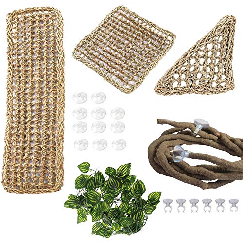PINVNBY Seagrass Reptile Hammock Set