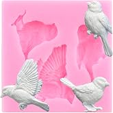YIHUOMOLDS Bird Silicone Mold Bird Fondant Molds | Cake Decorating Cupcake Topper Chocolate Candy Gum Paste Polymer Clay