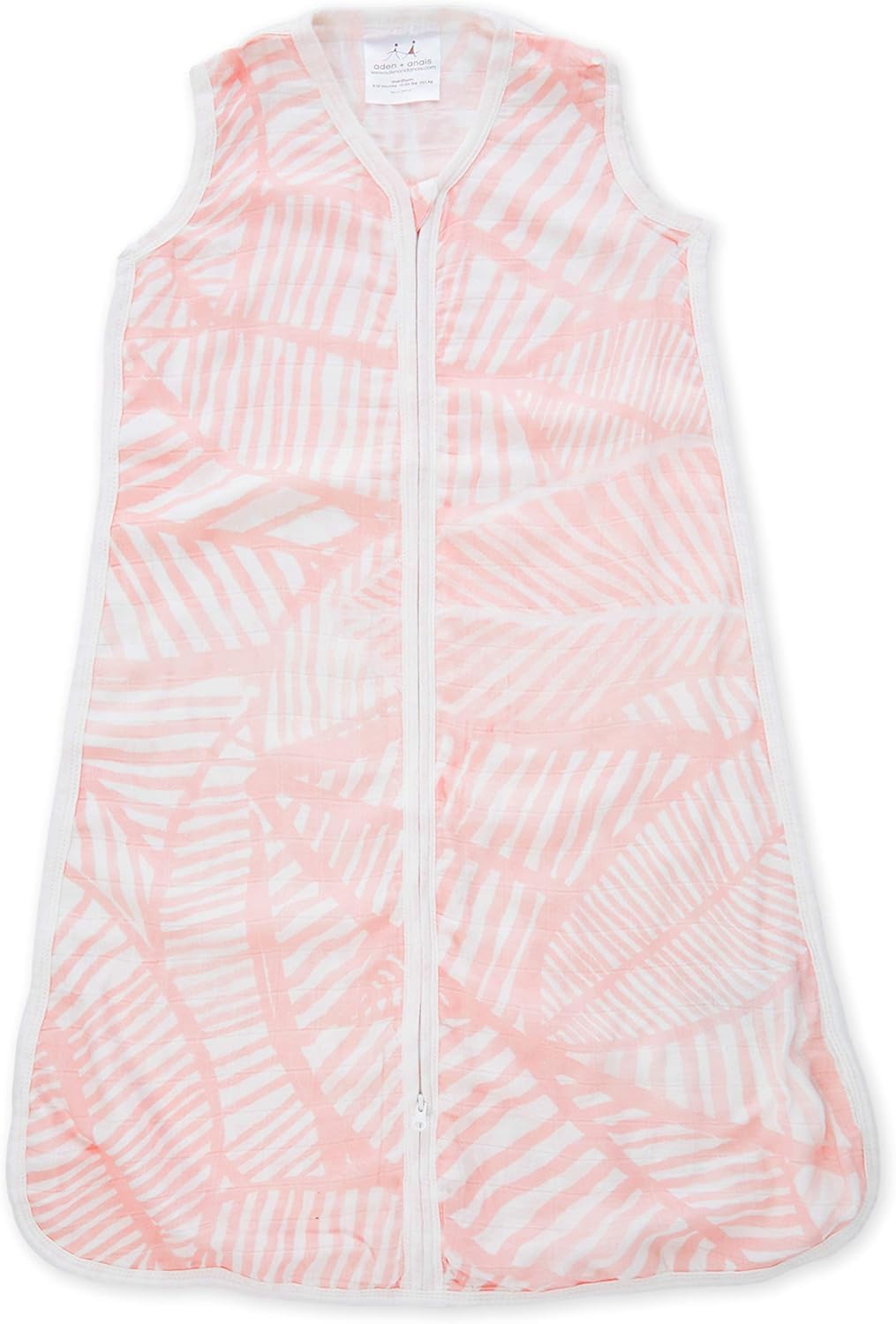 aden + anais silky soft Baby Sleeping Bag, Wearable Swaddle Blanket for Girls & Boys, Newborn Muslin Sleep Sack, Breathable & Lightweight Vicose from Bamboo, TOG Rating 1.0, 0-6 Months, island getaway