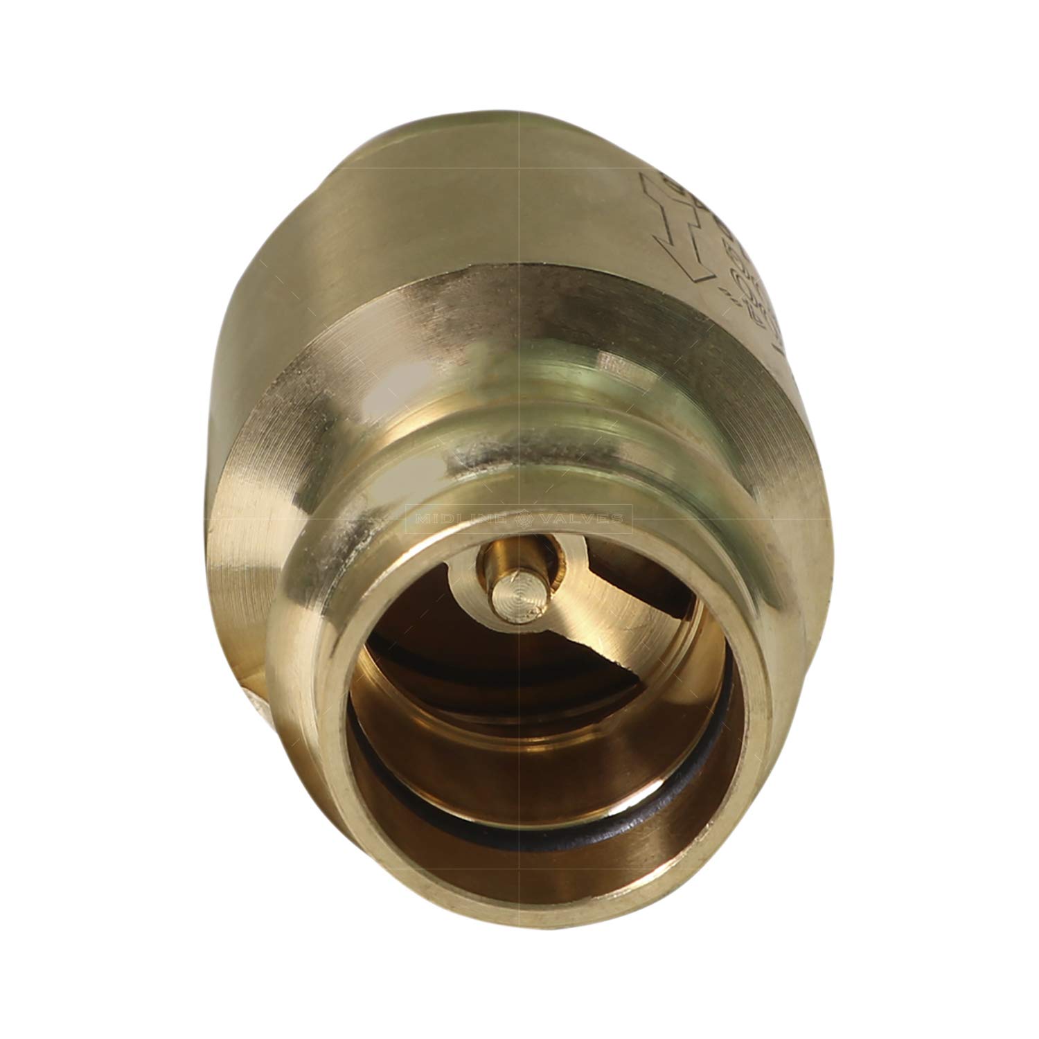 Midline Valve 372S334-5 Inline Spring Loaded Check Valve, Backflow ...