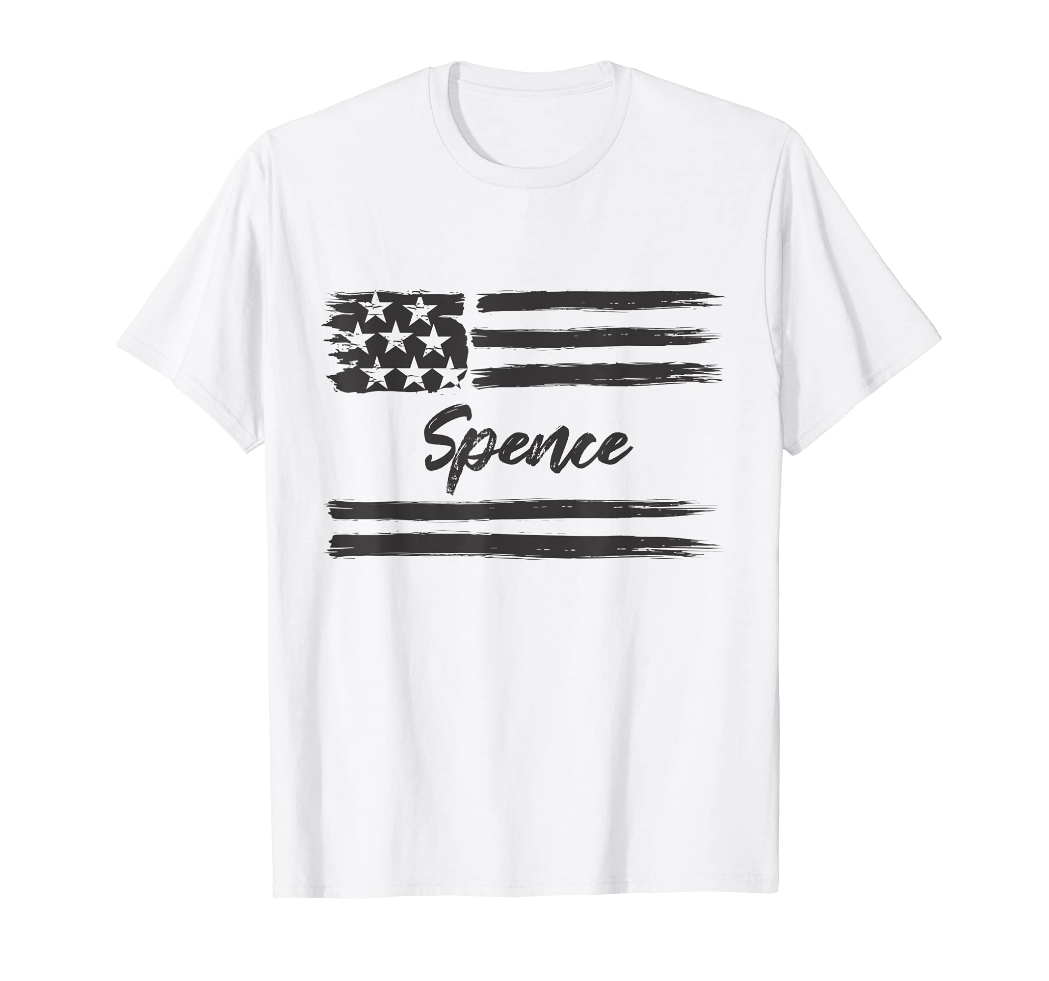 Spence - Personalized Name, Stars and Stripes, USA Flag T-Shirt