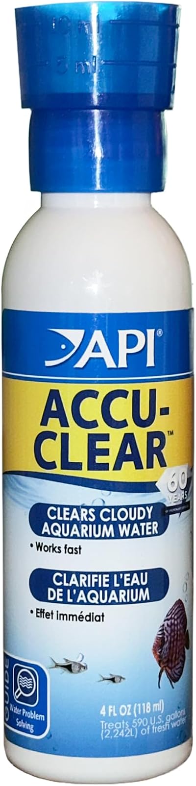 API Accu-Clear Freshwater Aquarium Water Clarifier 118 ml Bottle