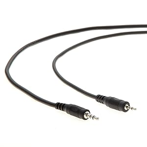 InstallerParts 3.5mm Male to 2.5mm Male Car Auxiliary (AUX) Cable Audio Adapter (6FT) - Compatible with iPhone, Android, Mac, PC, iPad, and More!