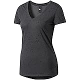 adidas Women's Flecks Deep V Neck Tee