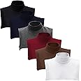 12 Pcs Fake Turtleneck Dickey Detachable Collars Set Mock Turtleneck ...