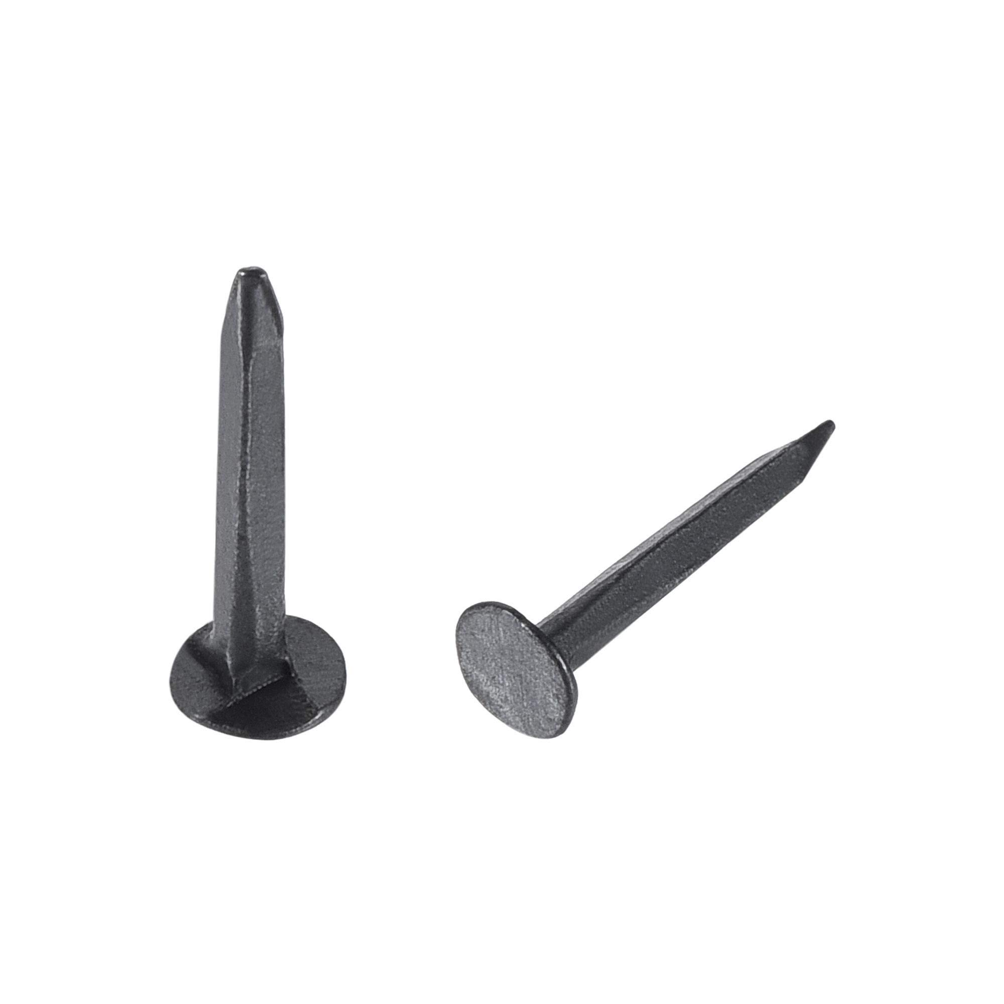 sourcing map Metal Nails Tacks 1/2"(13mm) for Shoes Boots Leather Heels Soles Replacement Black 500pcs