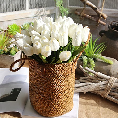 UPC 666507024538, YJYdada Artificial Fake Flowers Tulip Bouquet Floral Wedding Bouquet Party Home Decor (White)