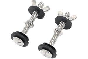 Geesatis Tank to Bowl Bolt Accessories Tool Toilet Tank To Bowl Bolt Pair Accessories Tool, Stainless Steel, 2 PCS