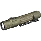 OLIGHT Warrior Ultra Rechargeable Tactical Flashlight LED Olive Green | 2500 LM, Compact Dual Switches Bright Light, OAL Material, Proximity Sensor, for Home, Emergency, Outdoor, Camping, Searching