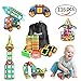 116 PCS Magnetic Blocks with Wheels,Magnetic Building Blocks Set