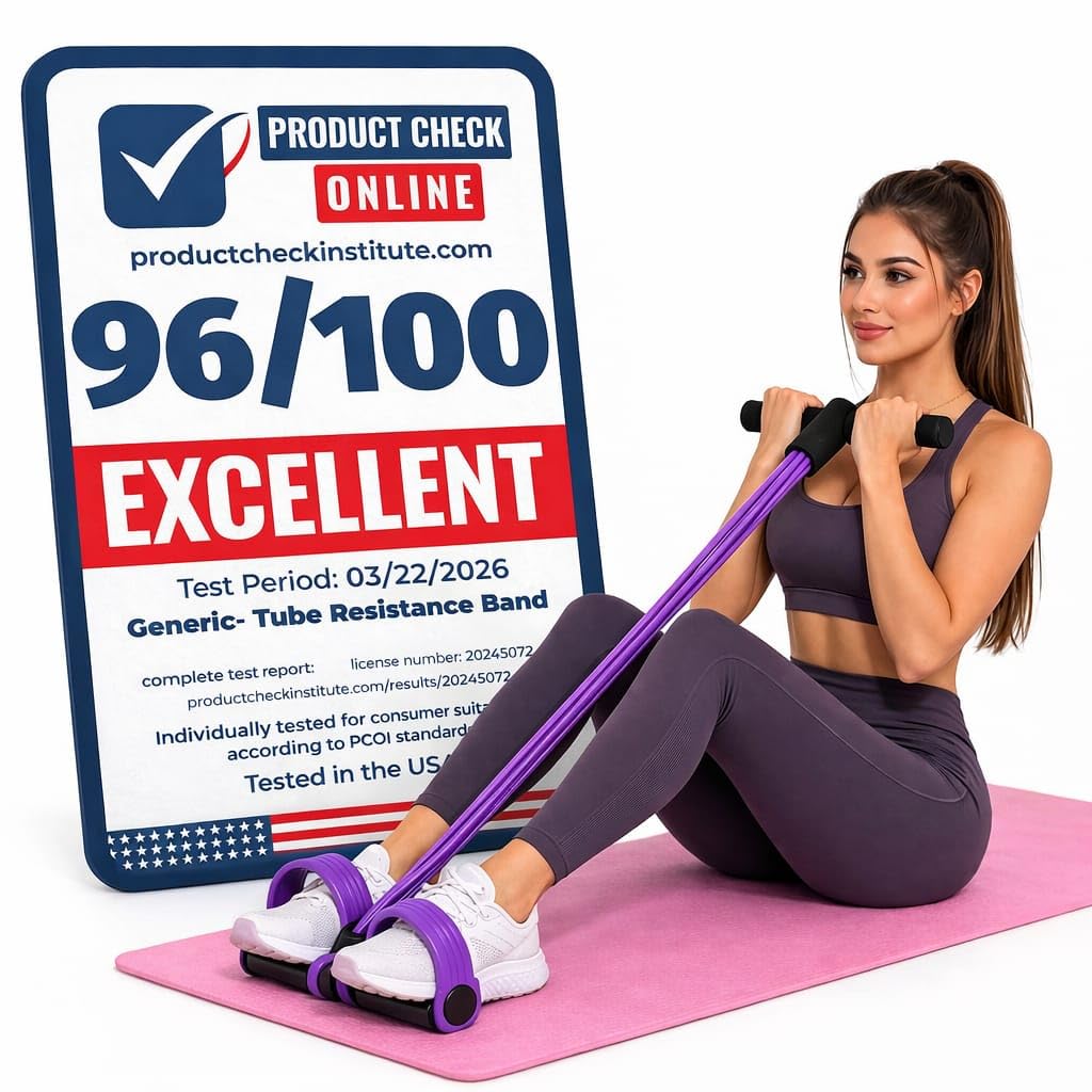 Photo 1 of Premium 6 Tube Resistance Band – Powerful, Visible Results with Safe Low-Impact Design | Multifunction Pedal Resistance Band | Home Gym Equipment for Women | 30-Day Support