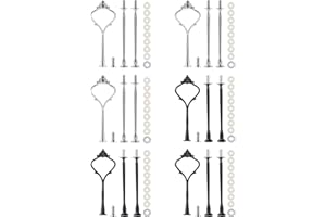6 Set Tiered Tray Hardware for Cake Stand Mold Crown 3 Tier Cake Stand Fittings Hardware Holder for Wedding and Party Making 