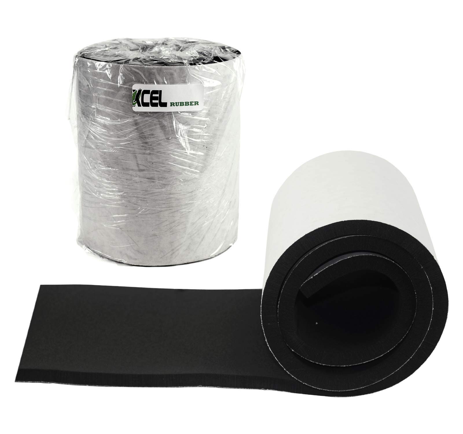 XCEL Super Versatile Rubber Pads with Strong Adhesive, Great Vibration Damping Pads, Perfect for Loud Washing Machines, Acoustic Foam Pad, Made in USA (1 Pack - 60" x 8" x 1/2")