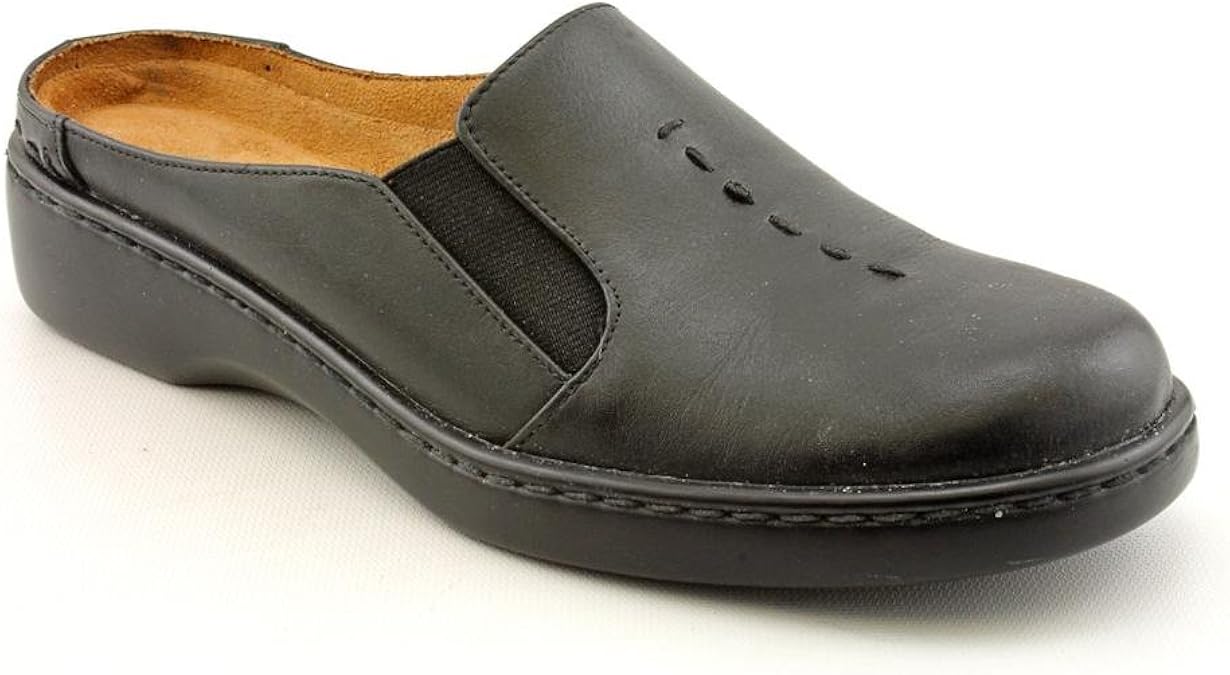 Auditions Harmony Womens Wide Leather Clogs